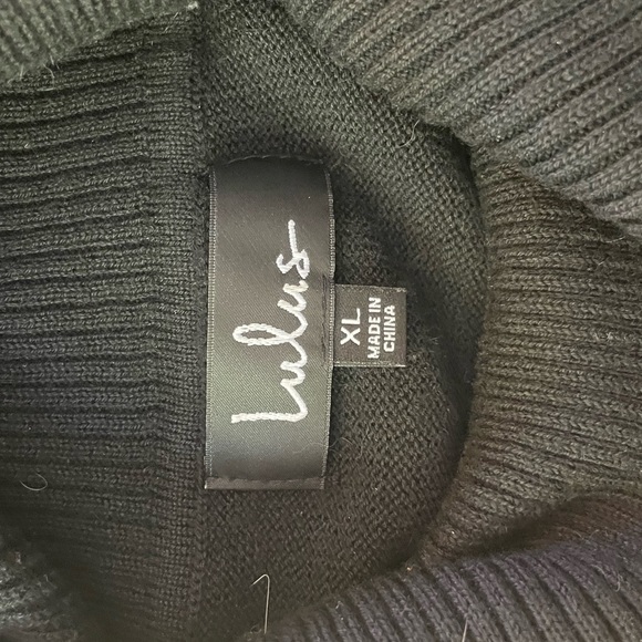 Comin' Up Cozy Black Turtleneck Sweater - XL - Picture 7 of 7